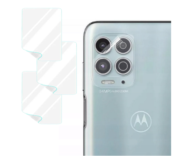 Пленка противоударная гидрогелевая Hydrogel Film Motorola Moto G100 на камеру 3 шт. Transparent