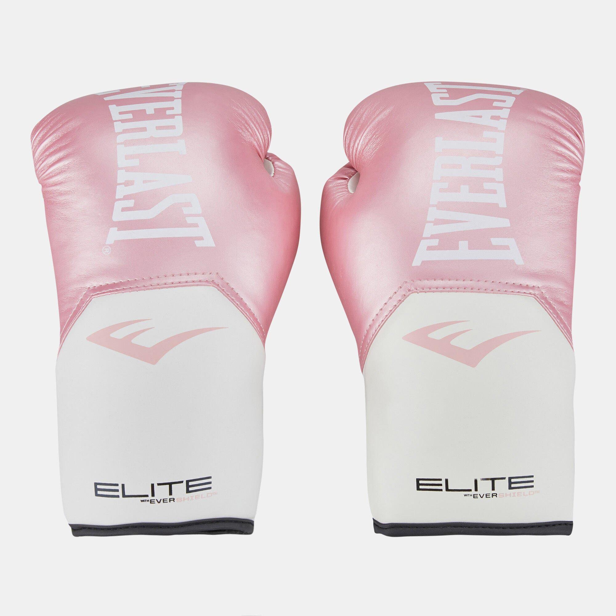 Боксерские перчатки женские Everlast ELITE BOXING GLOVES 12 ун. Розовый/Белый (009283594480)