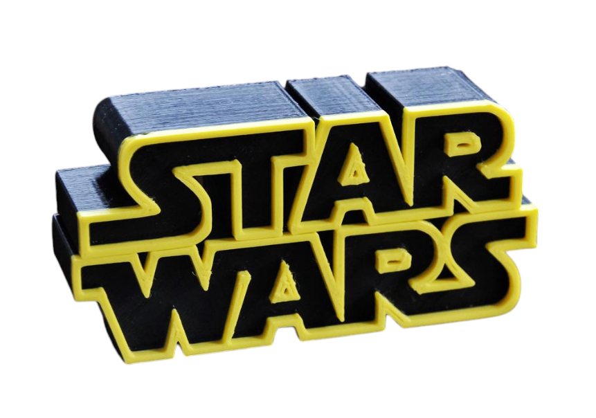 Декоративный элемент тематический Star Wars Logo Wall Decor 3D-печать 15 см