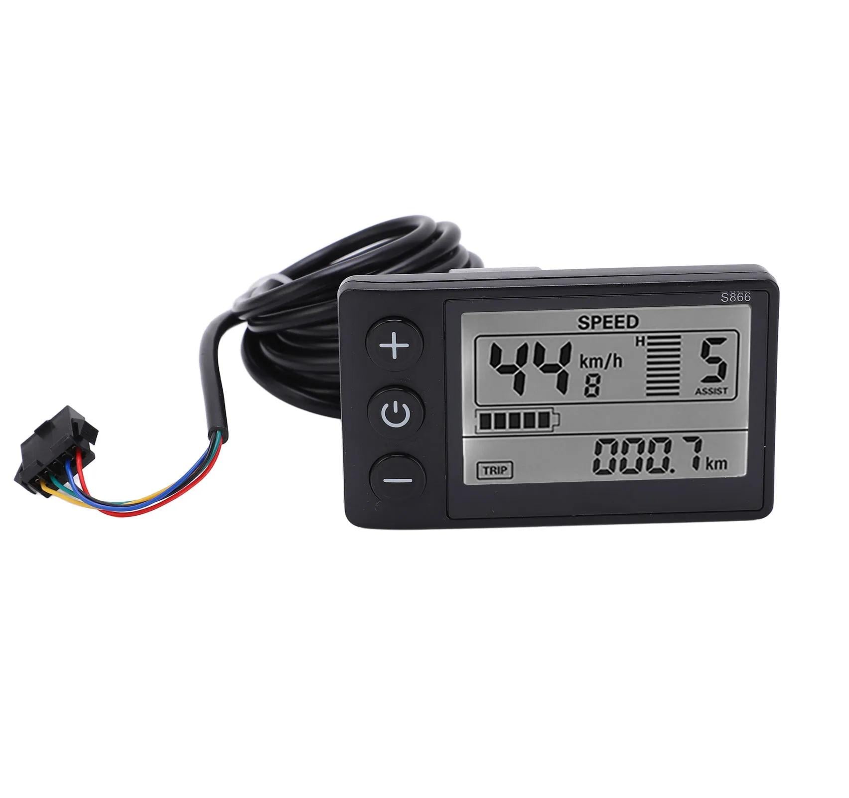 Дисплей S866 LCD 24V-60V 5 pin SM UART2 для электровелосипеда/электросамоката (00-00030539)
