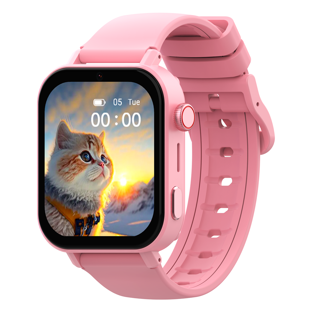 Смарт годинник-телефон дитячий Wonlex KT36 з відеодзвінком WI-FI GPS SIM-карта Pink (18347)
