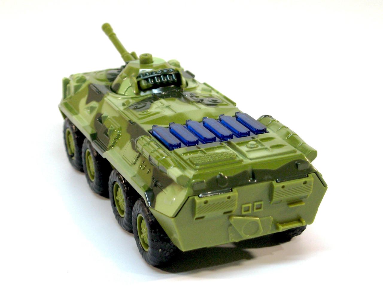 Модель металлическая Бронетранспортер БТР-80 1:54 (6409 D) - фото 3