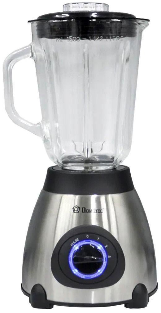 Блендер стаціонарний Domotec MS-6610 1000W 1,5 л Чорний/Сріблястий (13011815)