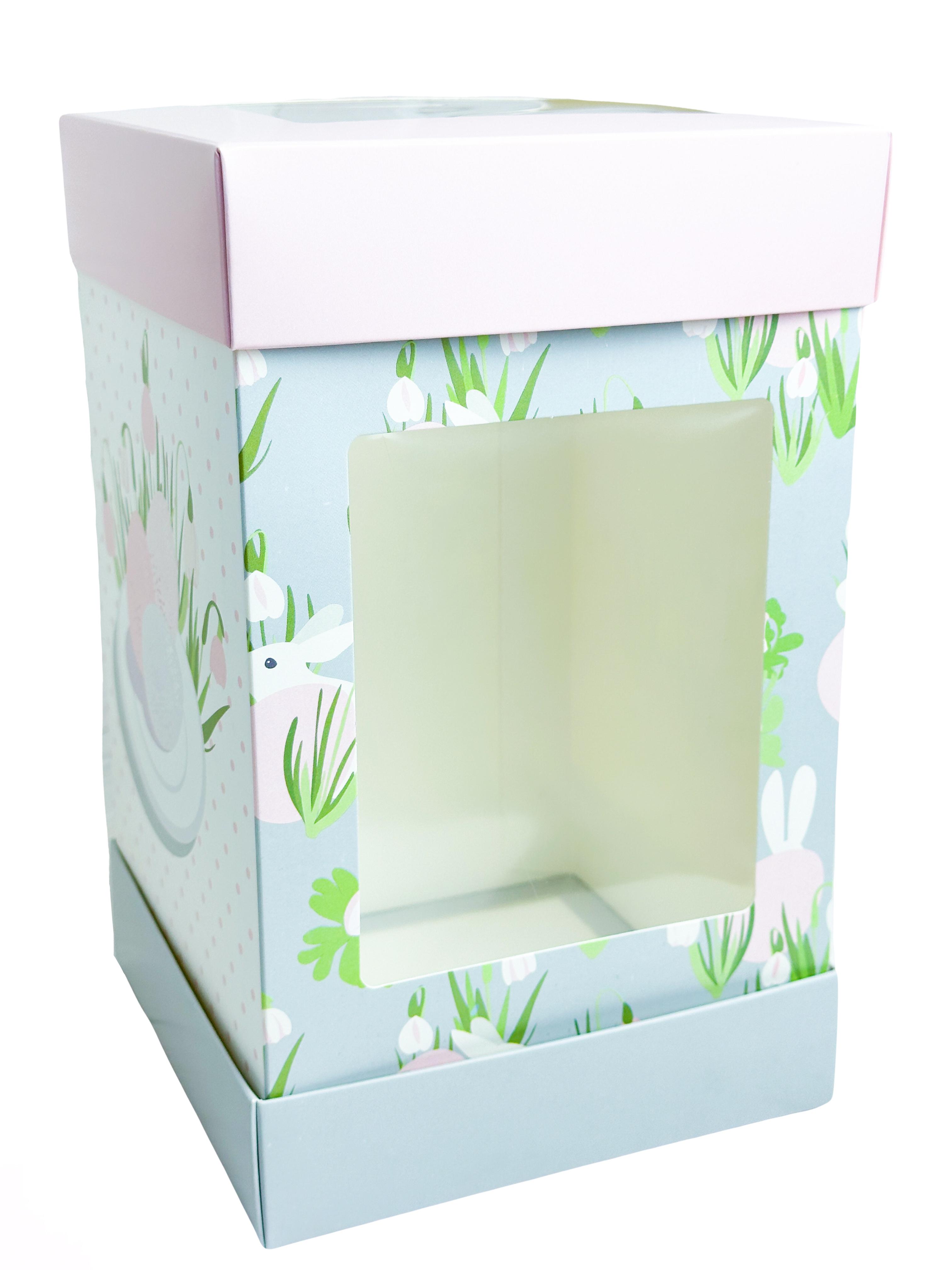 Коробка для пасок Пасхальная принтом 15х15х24,5 см (12175)