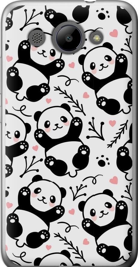 Чехол на Huawei Y3 2017 Панды (4318u-991-42517)