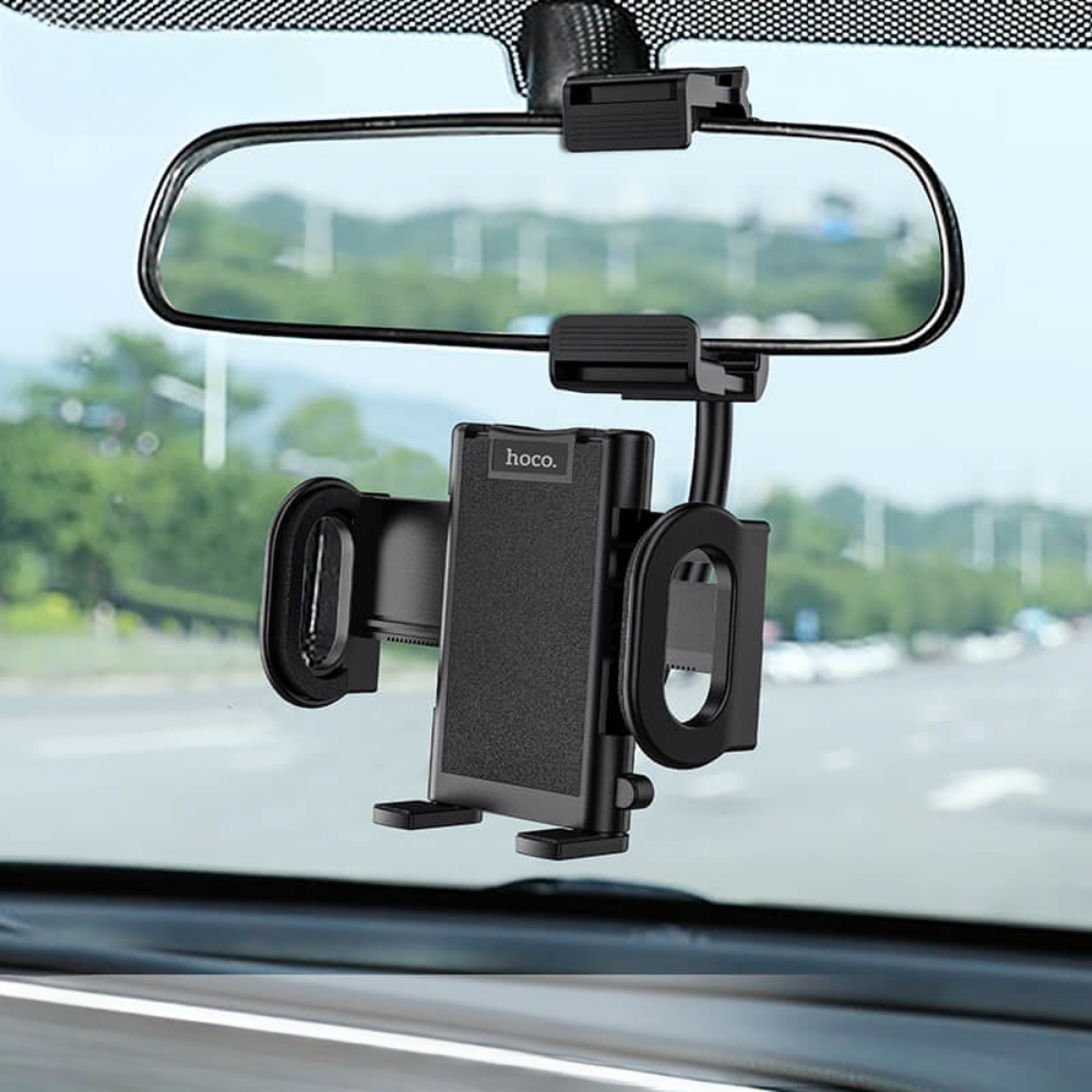 Держатель для телефона в машину Hoco на зеркало заднего вида (DCA9) - фото 9 Держатель для телефона в машину Hoco на зеркало заднего вида (DCA9) - фото 9