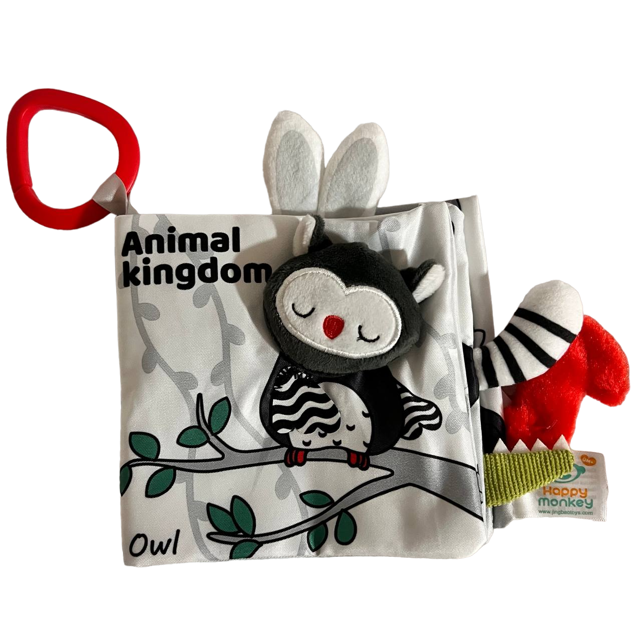 Книга развивающая тактильная Сова Хватай за хвост с шуршалкой и пищалкой (84861)