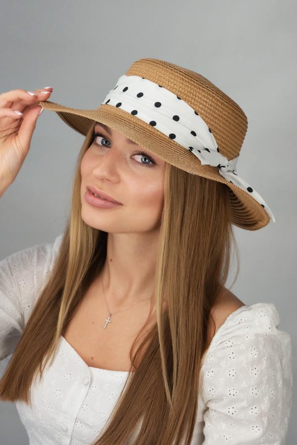 Шляпа женская Braxton канотье Лоранс Темно-бежевый 1702)