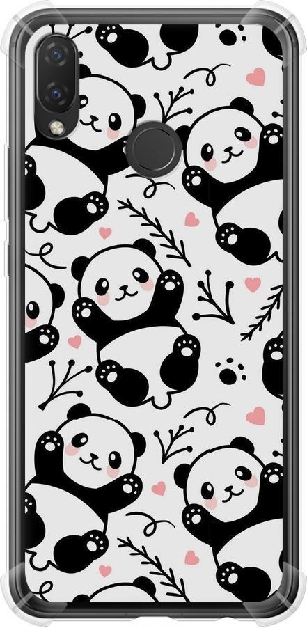 Чехол на Huawei Nova 3i Панды (4318sp-1541-42517)