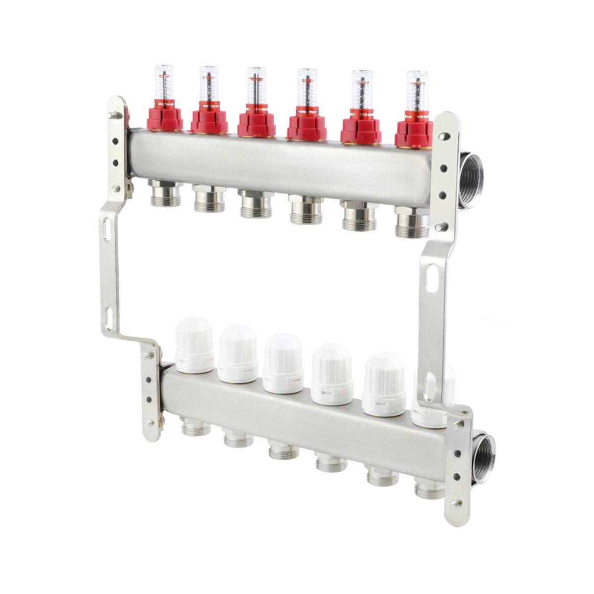 Коллектор Polmark 1x3/4 6 выходов PBMF106 - фото 2 Коллектор Polmark 1x3/4 6 выходов PBMF106 - фото 2