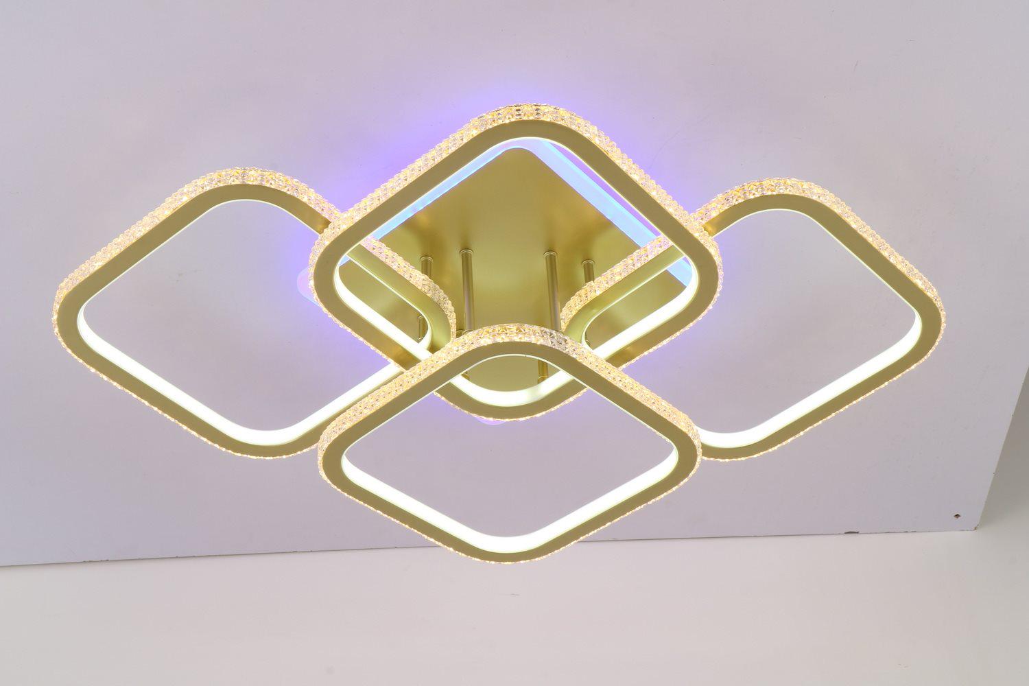 Люстра светодиодная с пультом Valeso V K29139-4+1 GD (000036458)