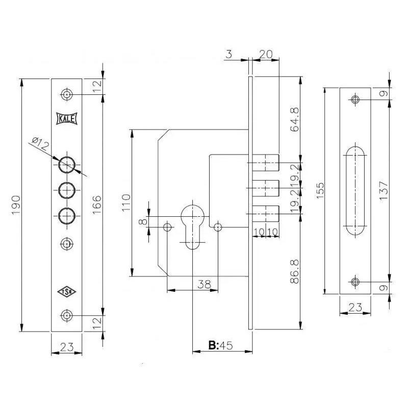 Замок 189 3M бексет планки с покрытием никель 45 мм (1-30121) - фото 2 Замок 189 3M бексет планки с покрытием никель 45 мм (1-30121) - фото 2