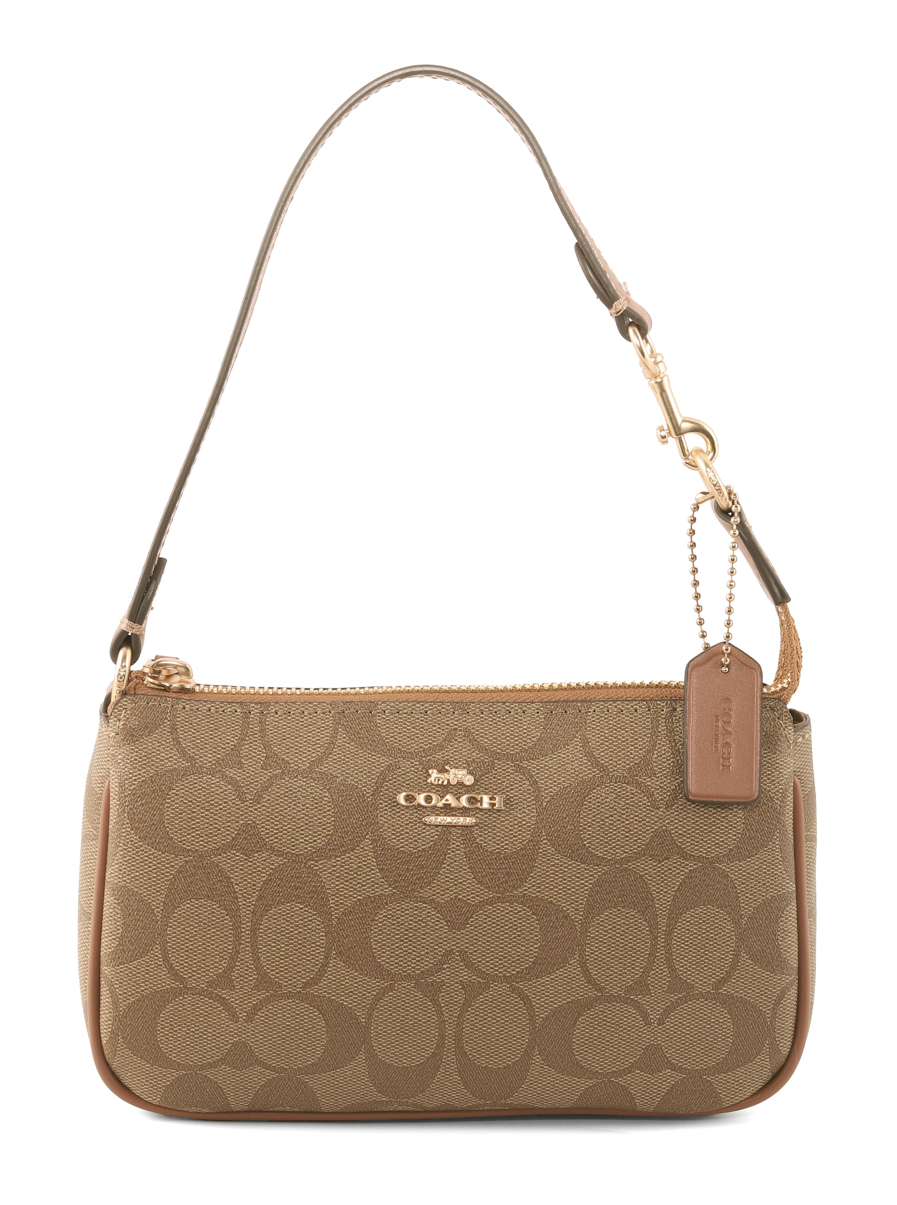 Сумка женская Coach Nolita 19 In Blocked Signature Canvas Gold/Light Khaki/Ivory