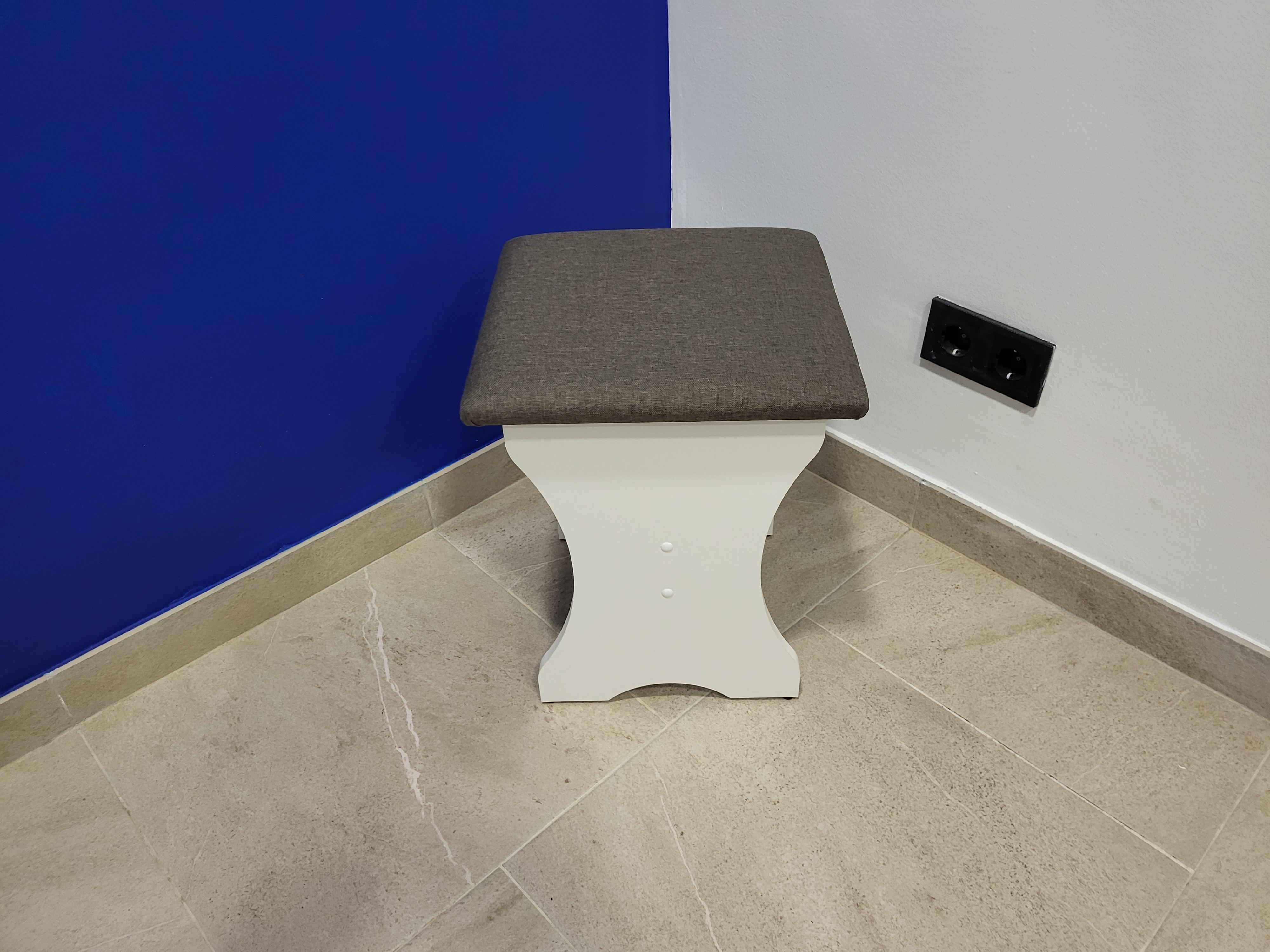 Табурет Семейный 35х35х44 см Белый/Дорандо (T-B-D)