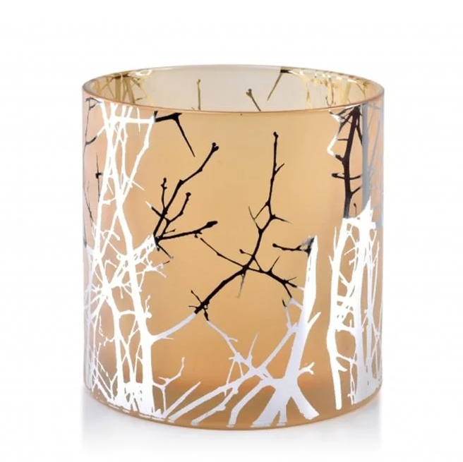 Подсвечник стеклянный Flora Odette Silver 15 см (35213)