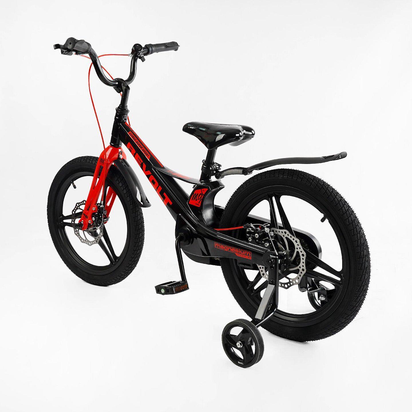 Велосипед двухколесный Corso Revolt 18" детский магниевый Черно-красный - фото 3 Велосипед двухколесный Corso Revolt 18" детский магниевый Черно-красный - фото 3