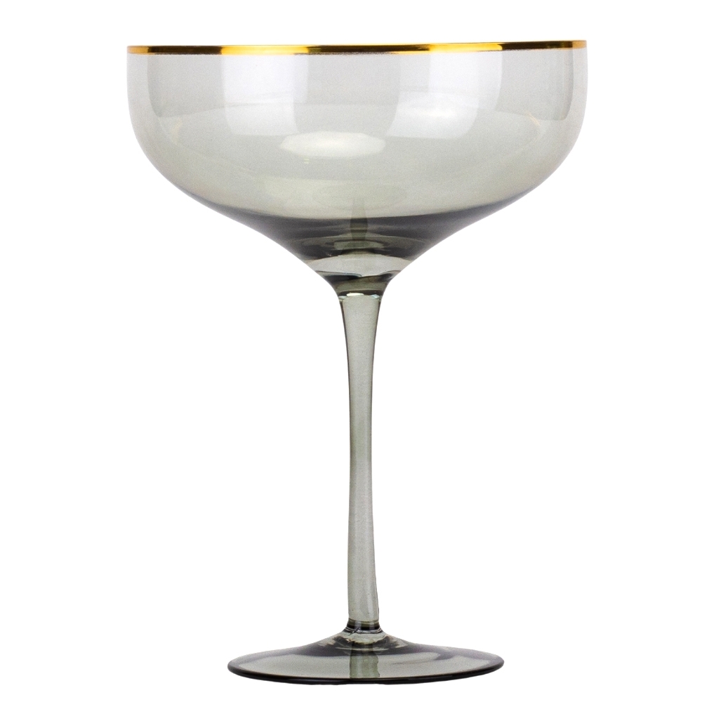 Набір келихів Elisey 9056-002 Шампань 400 мл 2 шт. Смарагдовий (118-81-9056-002) - фото 6