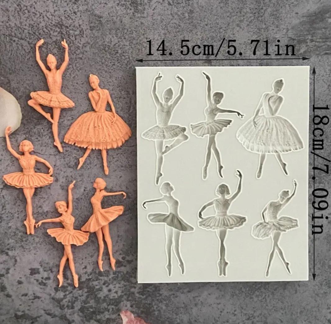 Молд силиконовый Балерина 145x180 мм Серый (310799) - фото 2