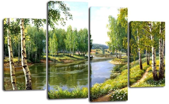 Картина модульная на холсте DK Березовая роща 112х75 см (PLM4 142)