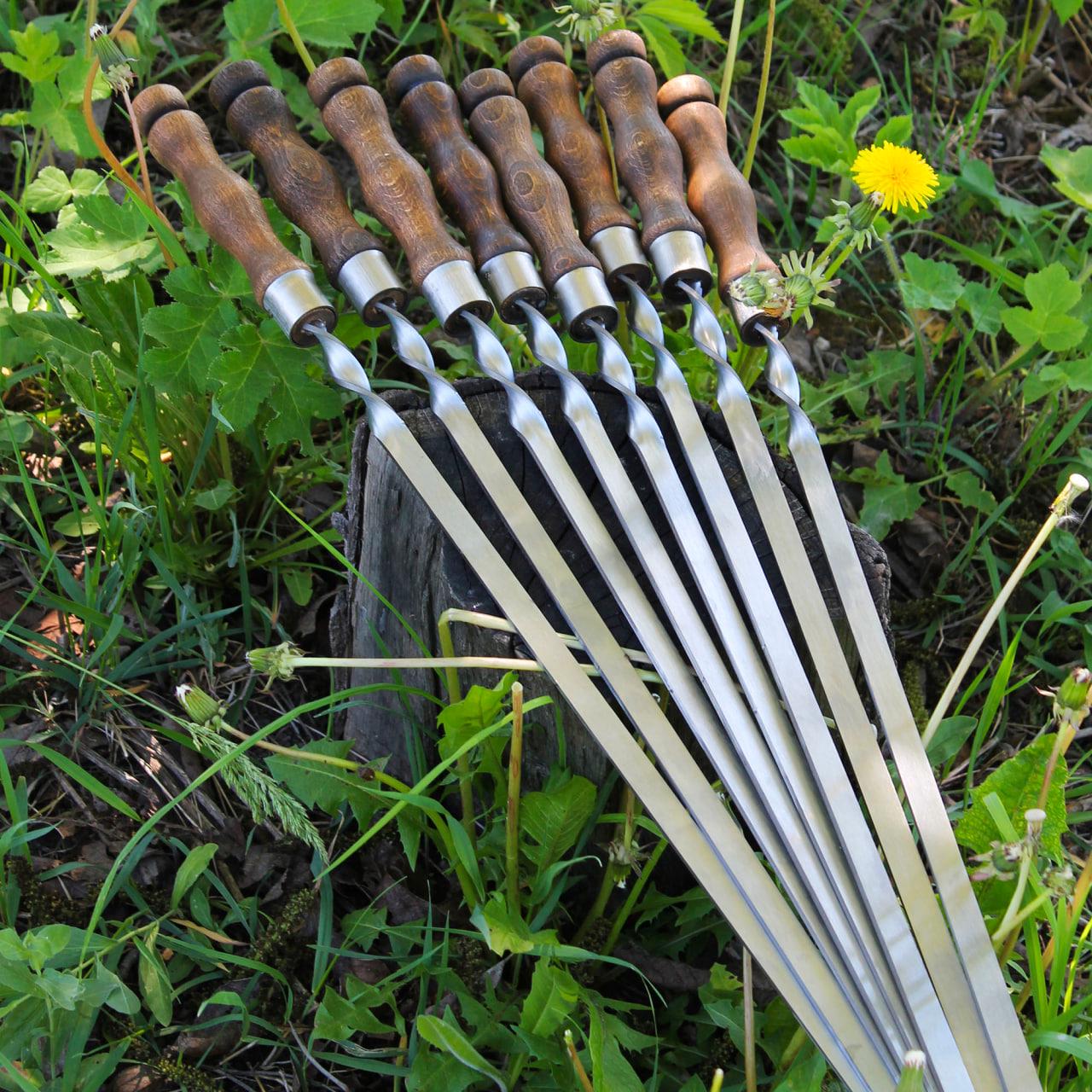 Шампури з дерев'яною ручкою 720x14x3 мм 6 шт. (17660169) - фото 2 Шампури з дерев'яною ручкою 720x14x3 мм 6 шт. (17660169) - фото 2