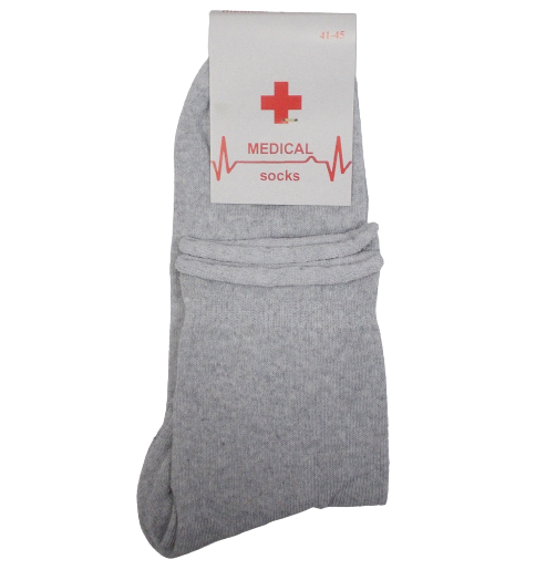 Носки без резинки Medical MS р. 41-45 Светло-серый (1511777953)