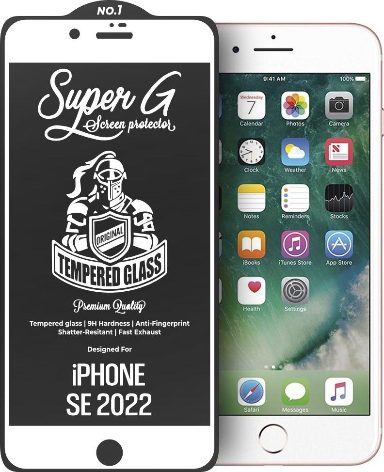Защитное стекло Super G iPhone SE 2022 White (36010)