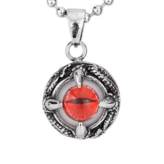 Кулон готический глаз из нержавеющей медицинской стали (PS-087)