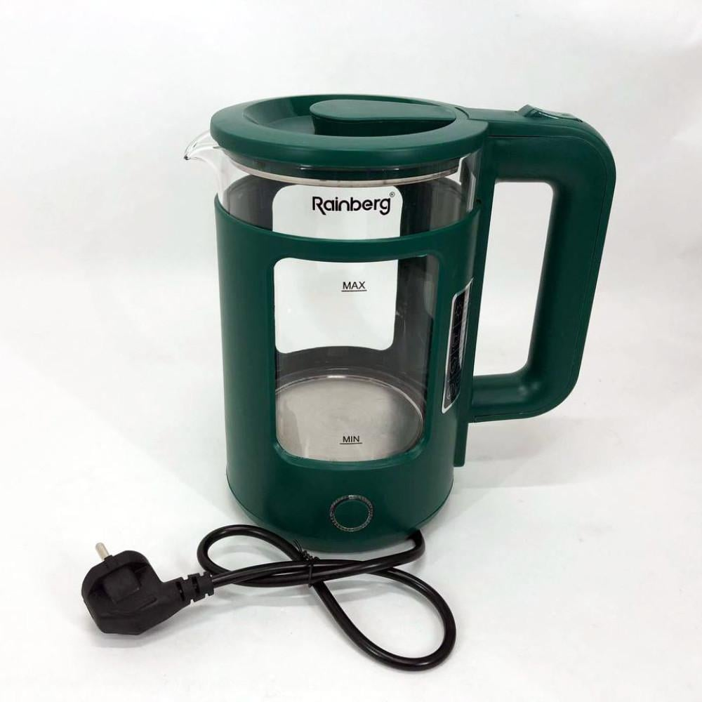Електрочайник Rainberg RB-2220 2200 Вт Зелений (GR-05135) - фото 3