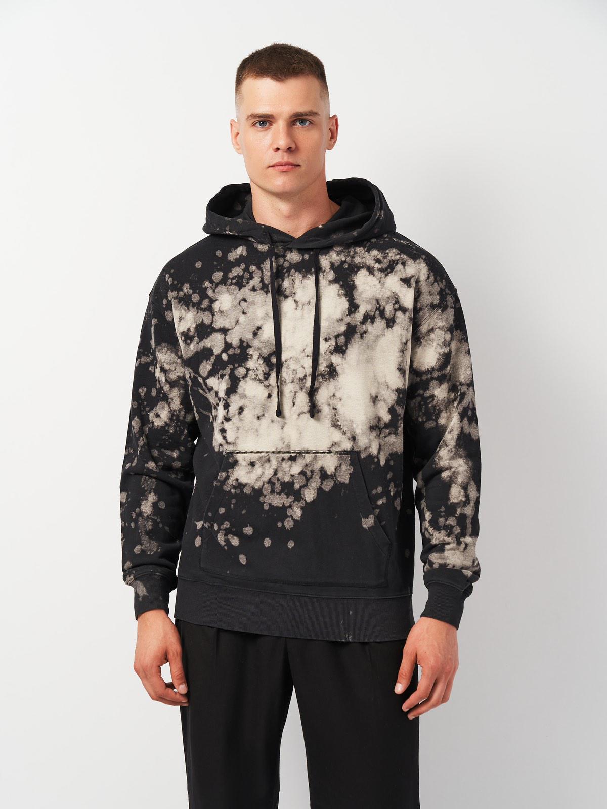 Худи оверсайз M Черно-серый (2001069ral)