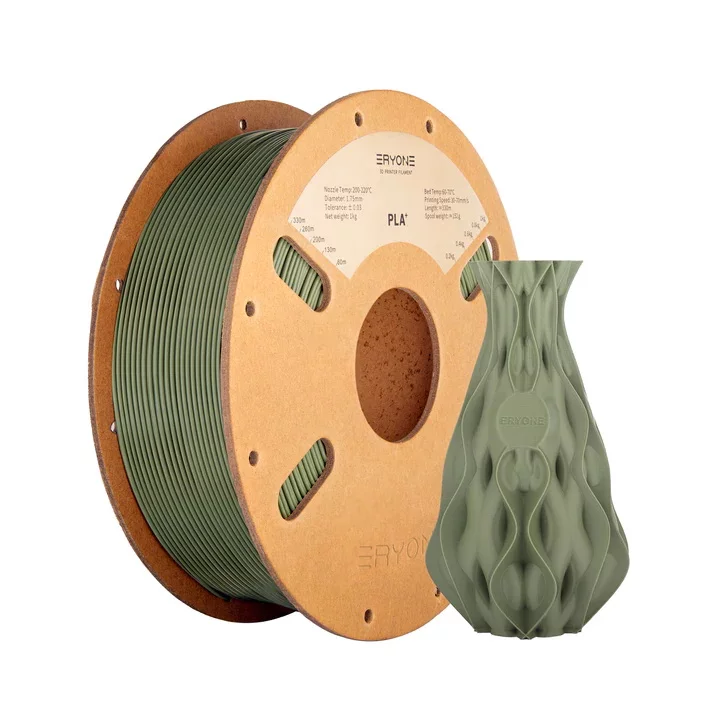 Пластик екологічно чистий для 3D друку ERYONE PLA+ /PLA Pro 1кг/1,75 мм 200°C-220°C Olive/Green