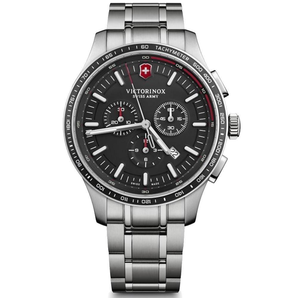 Наручний годинник чоловічий Victorinox Swiss Army Alliance Sport Chrono кварцевий Silver (V241816)