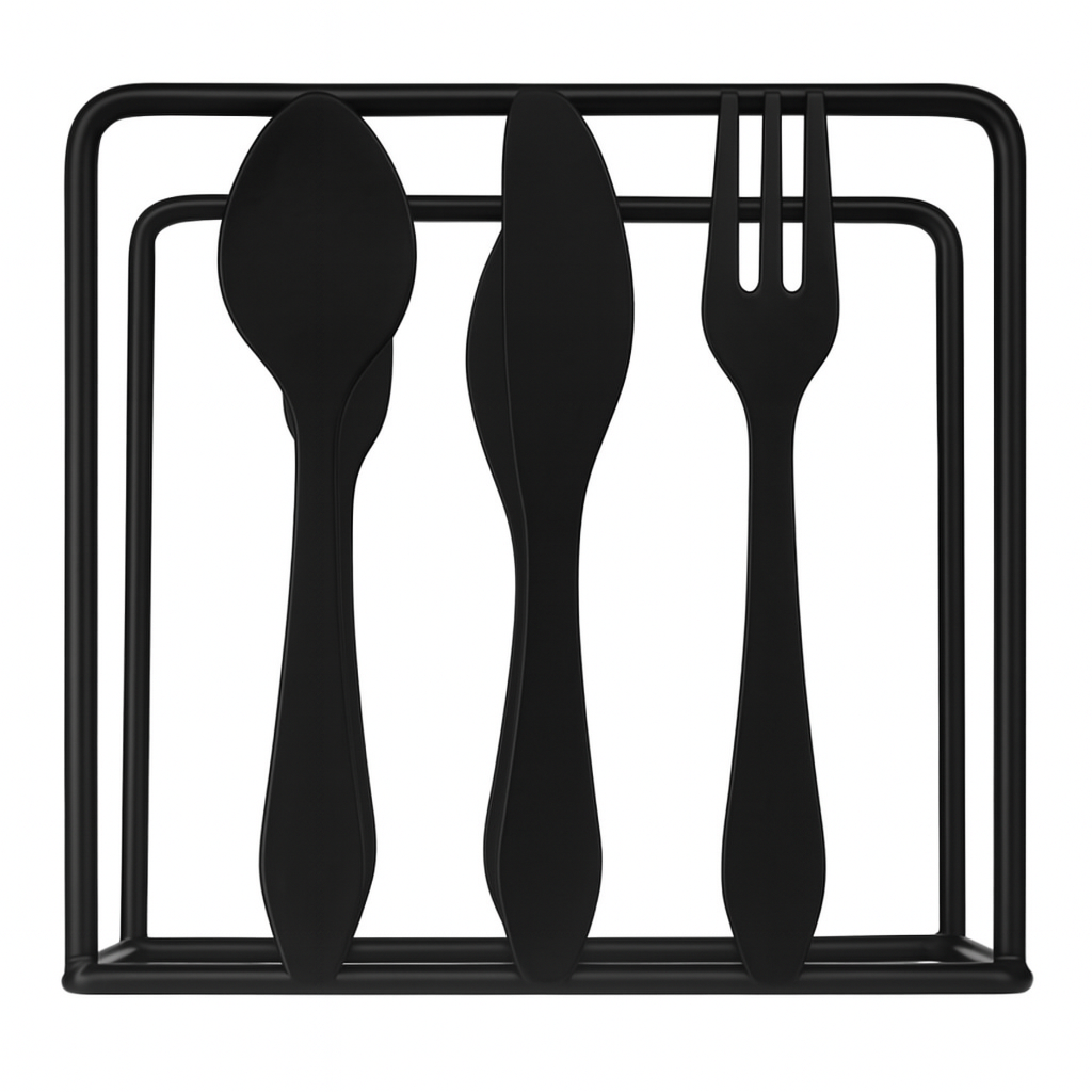 Серветка Stenson R89425 Cutlery Чорний (592754)