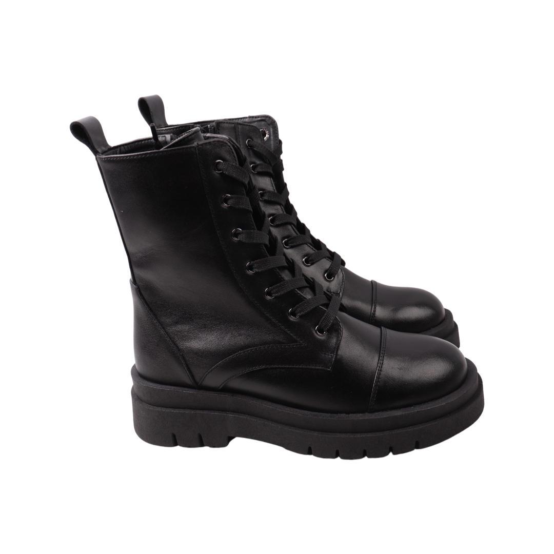 Черевики жіночі Grossi зі шкіри р. 38 Чорний (234-22ZHC)