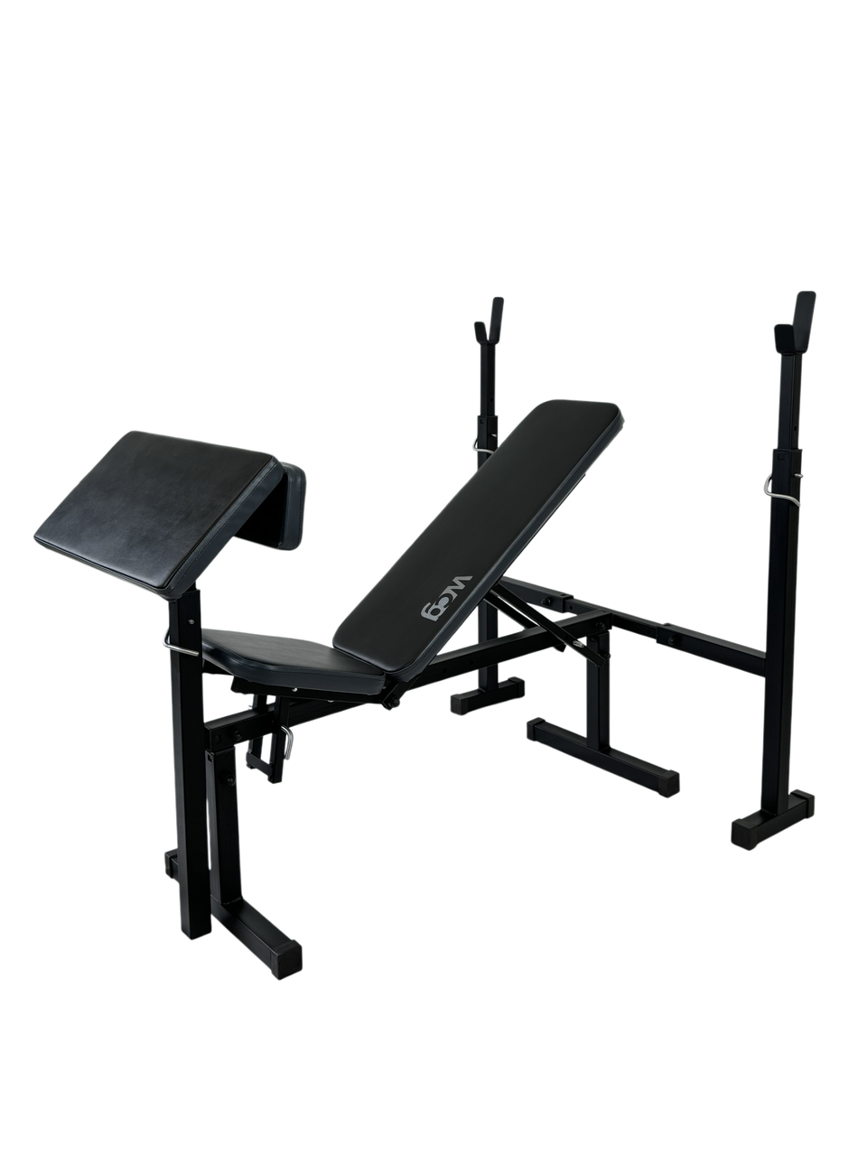 Скамья для жима регулируемая со стойками и приставкой Скотта WCG-003 7 положений до 250 кг