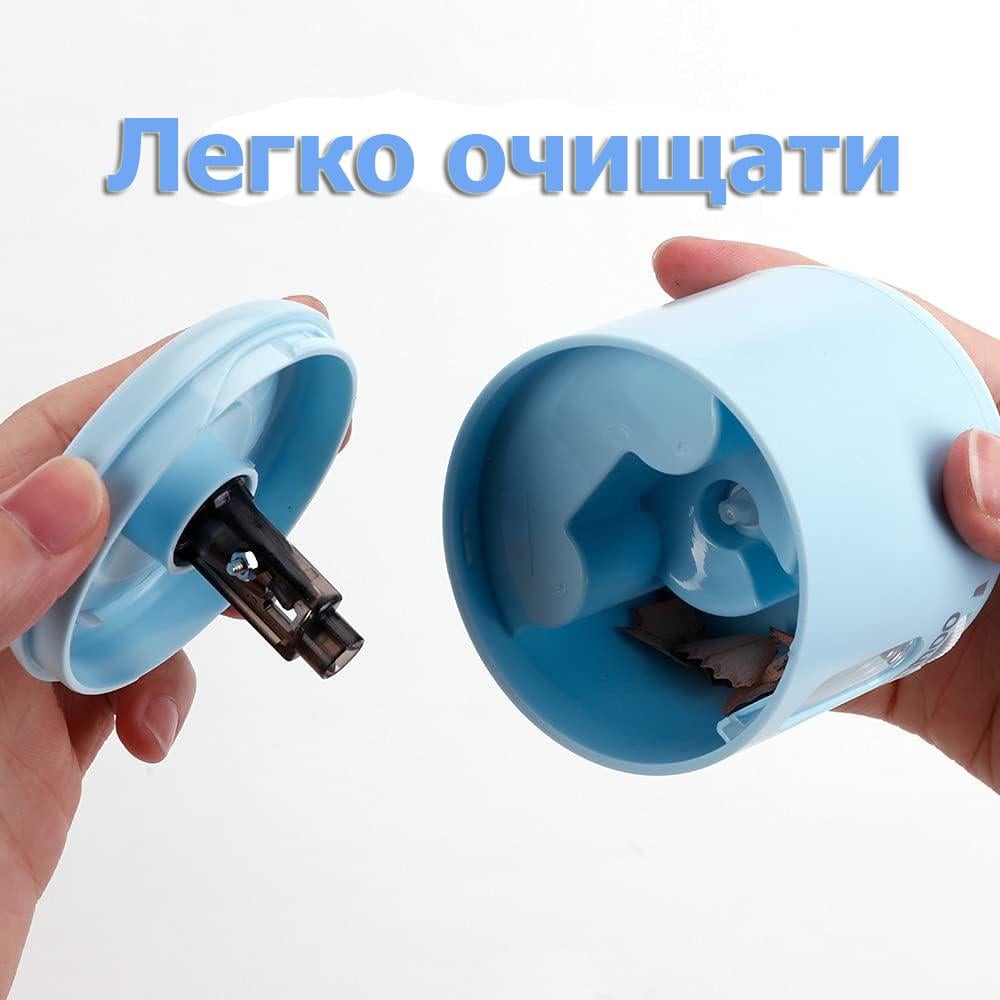 Электроточилка для карандашей TENWIN 8035 с регулировкой угла заточки и встроенным аккумулятором (TW8035-2) - фото 4 Электроточилка для карандашей TENWIN 8035 с регулировкой угла заточки и встроенным аккумулятором (TW8035-2) - фото 4