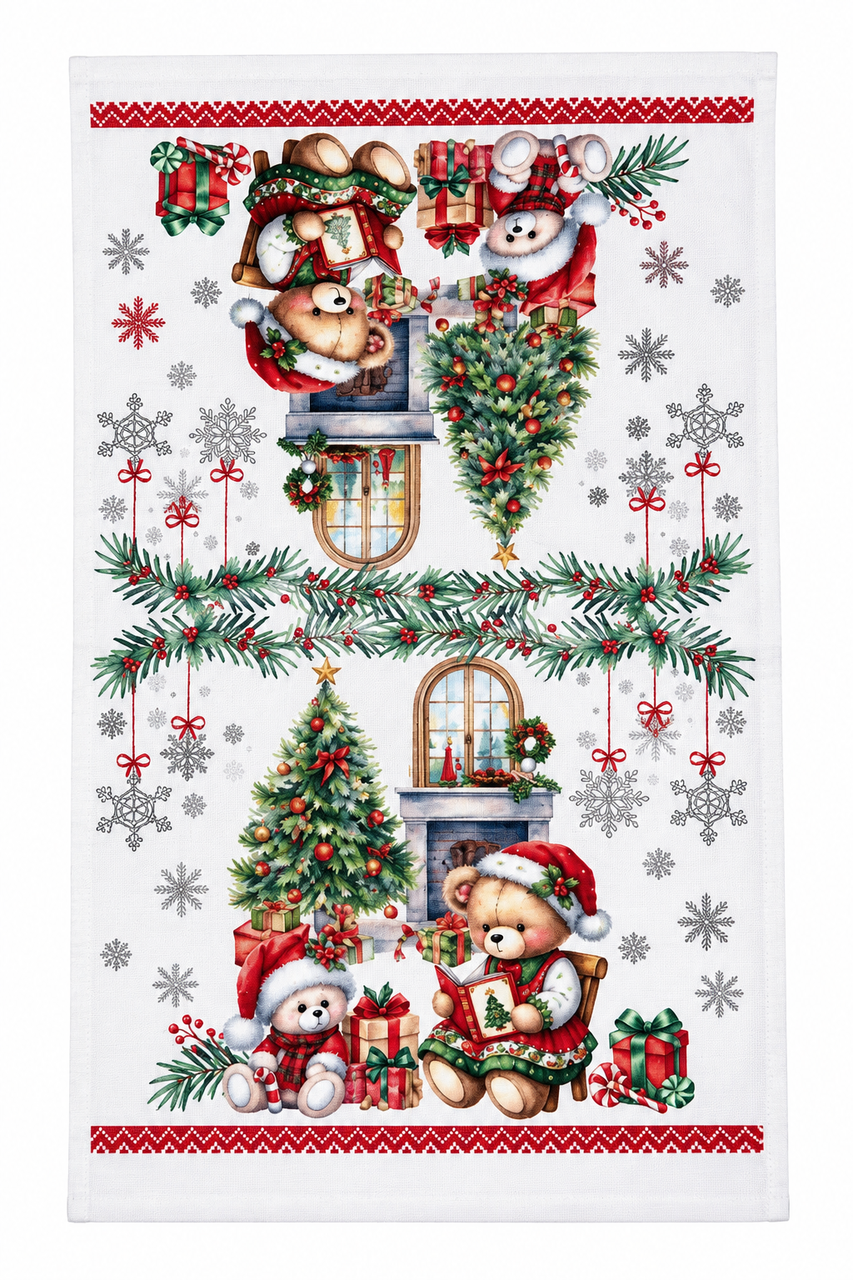 Набір рушничків Ardesto Christmas Bears 2 шт. (ART3863BR)