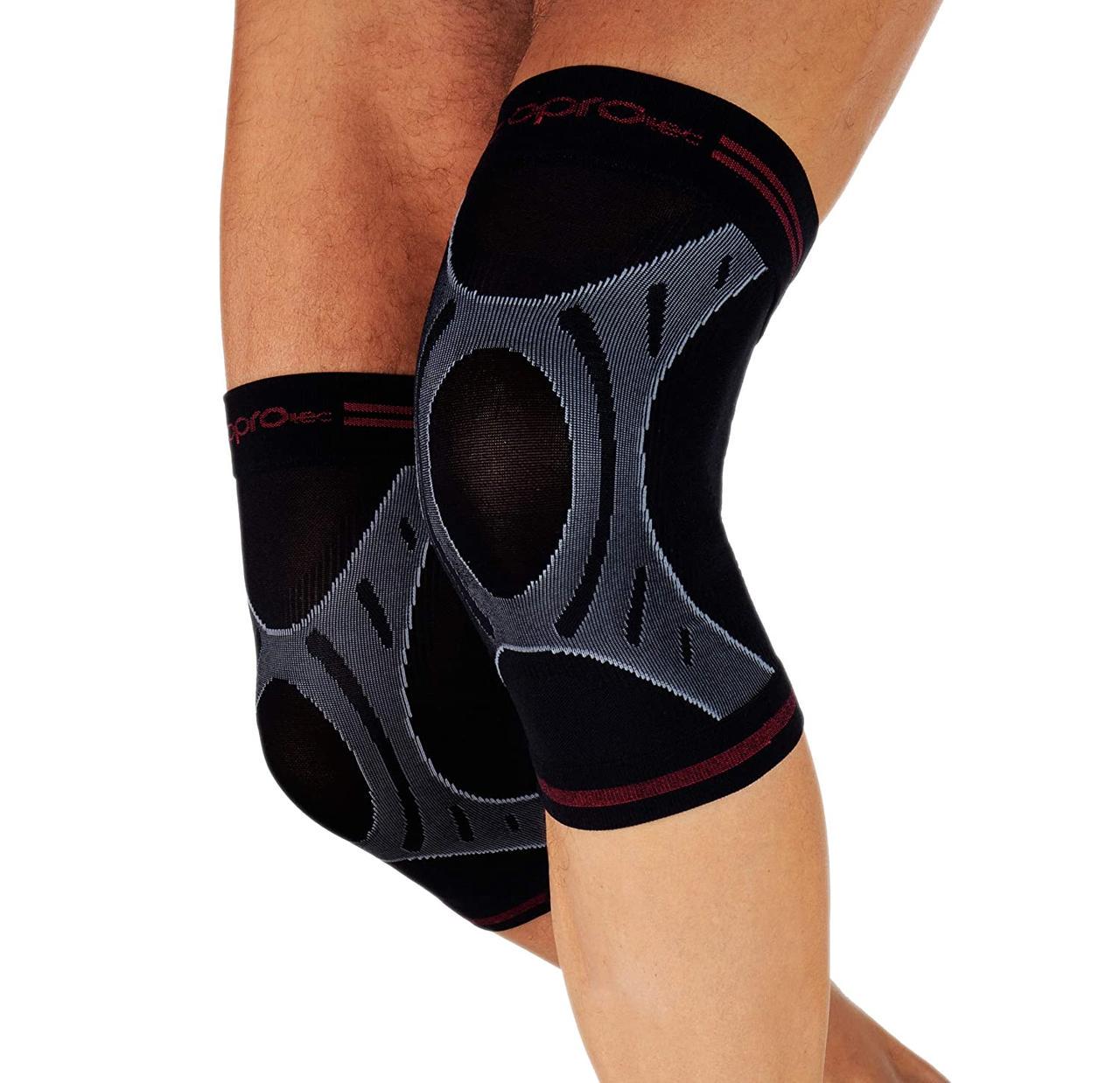 Наколенник спортивный OPROtec Knee Sleeve TEC5736-XL Черный - фото 4