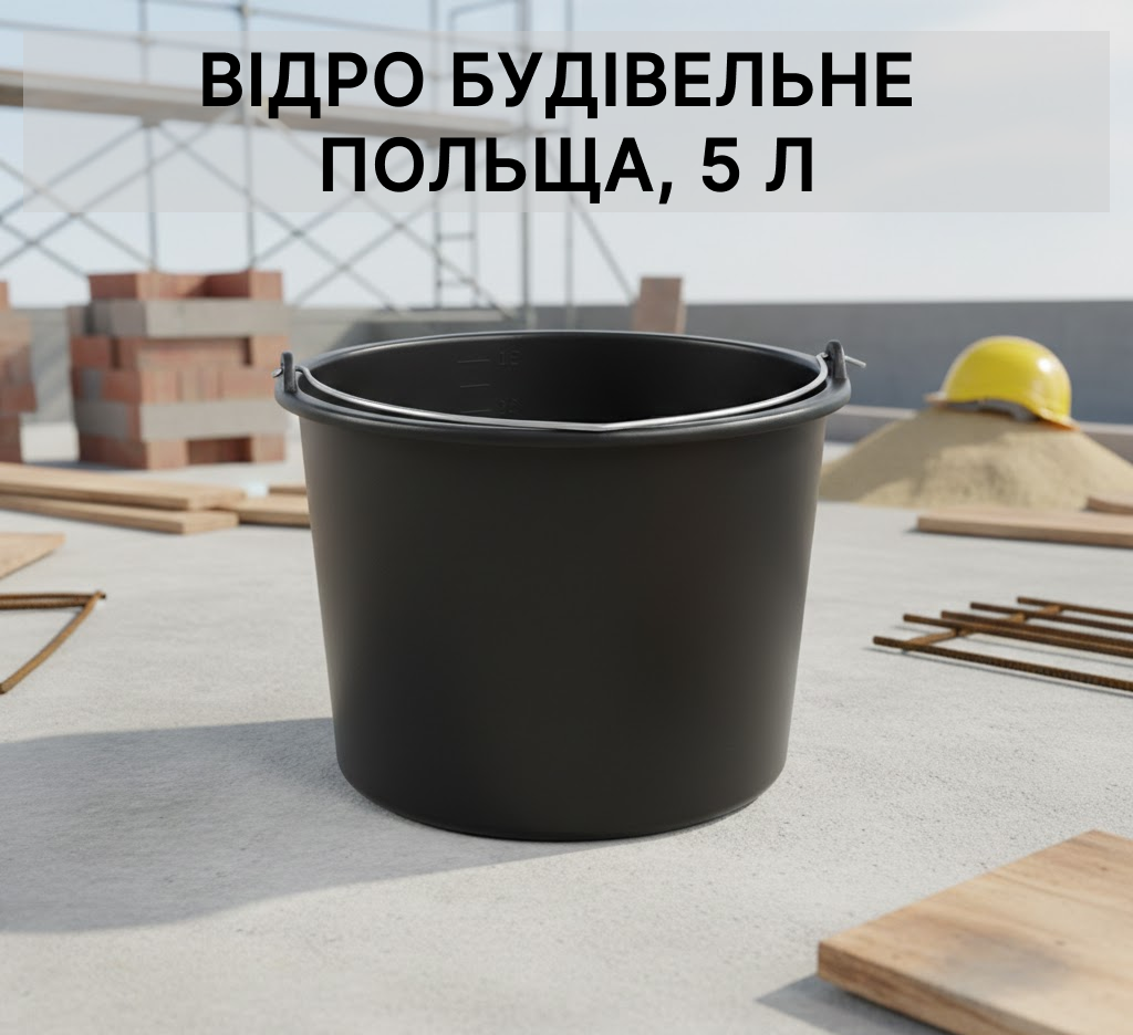 Відро будівельне 5 л - фото 2