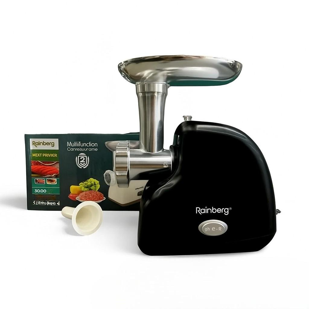 М'ясорубка з реверсом Rainberg RB-2319 3000 Вт електрична Чорний (GR-05083) М'ясорубка з реверсом Rainberg RB-2319 3000 Вт електрична Чорний (GR-05083)