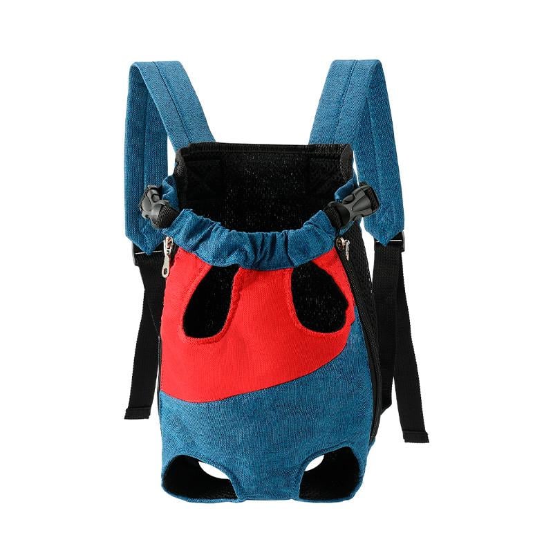 Рюкзак-кенгуру для животных Lesko A10010-BR S Red/Blue (32467900)