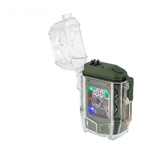 Фонарь D48-1-COB Multifunctional Li-Ion индикация заряда зажигалка ЗУ Type-C Box Green (2259539988)