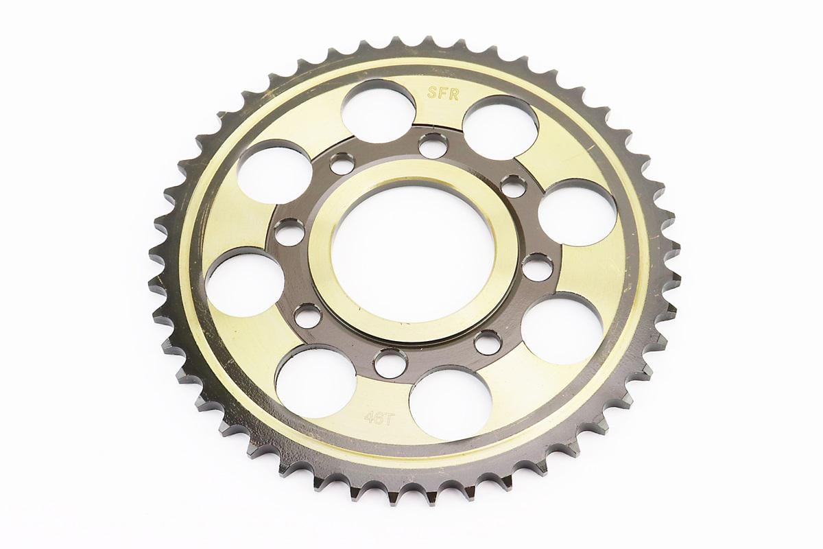 Звезда задняя к мотоциклу Viper-125-150J WY125 ZS125J спицы шаг 428 46 зуб d 58 мм межцентровое 90 мм закаленная (321816)