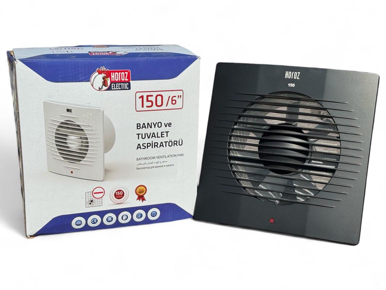 Вентилятор Horoz Electric 20 Вт 150 мм (500-060-150) - фото 4 Вентилятор Horoz Electric 20 Вт 150 мм (500-060-150) - фото 4