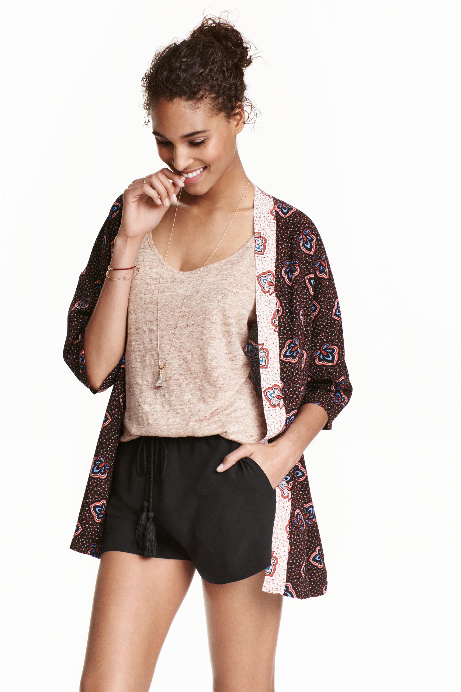 Кардиган S Чорний з візерунком (3983243RP12)