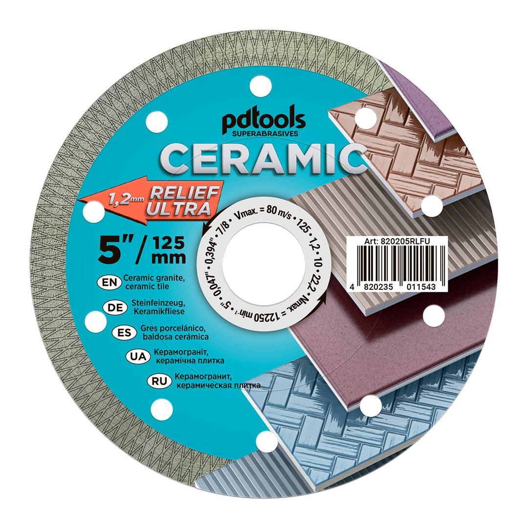 Круг алмазный отрезной PDTools 1A1R 125 RELIEF ULTRA для ручного инструмента (37772298)