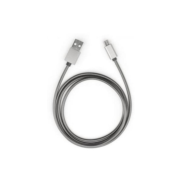 Vinga USB 2.0 AM to Micro 5P 1 м Gray (VCPDCMSSJ1GR)