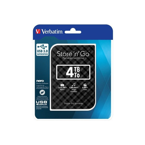 Жорсткий диск Verbatim USB 4TB Store n Go (53223) - фото 4