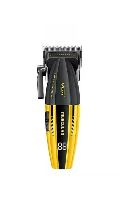 Машинка VGR для стрижки волосся бездротова з LED-дисплеєм 6 насадок (NM0282)