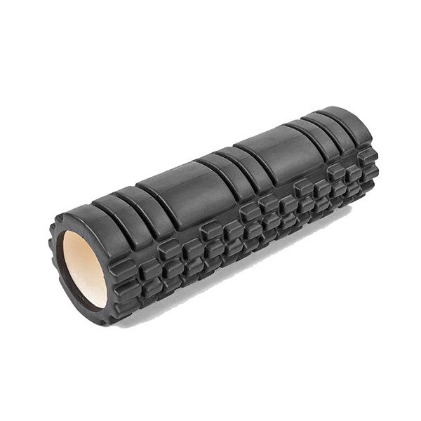 Масажний ролик EasyFit Grid Roller 45 см v.2.1 Чорний (EF-2027-B) - фото 1