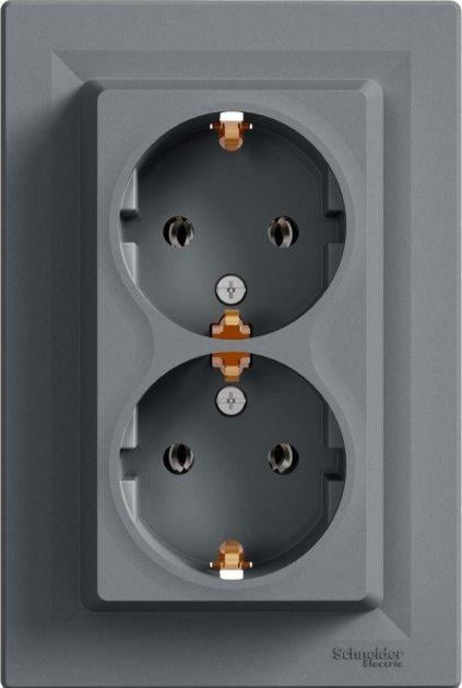 Розетка двойная Schneider Electric ABS Asfora с заземлением Сталь (EPH9900162) Розетка двойная Schneider Electric ABS Asfora с заземлением Сталь (EPH9900162)